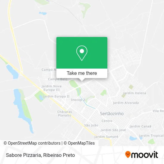 Sabore Pizzaria map