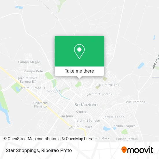 Star Shoppings map