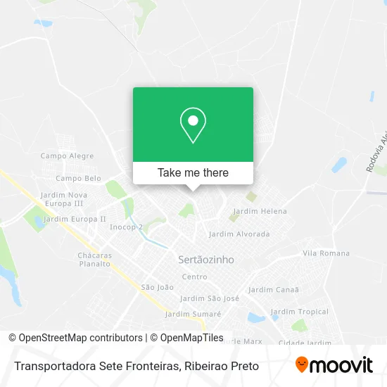 Transportadora Sete Fronteiras map