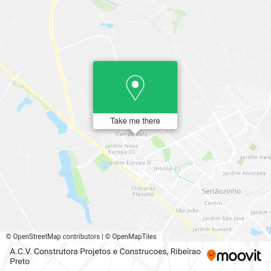 A.C.V. Construtora Projetos e Construcoes map