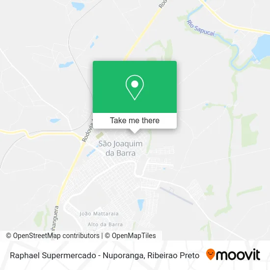 Raphael Supermercado - Nuporanga map