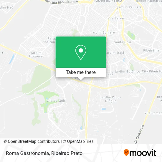 Roma Gastronomia map