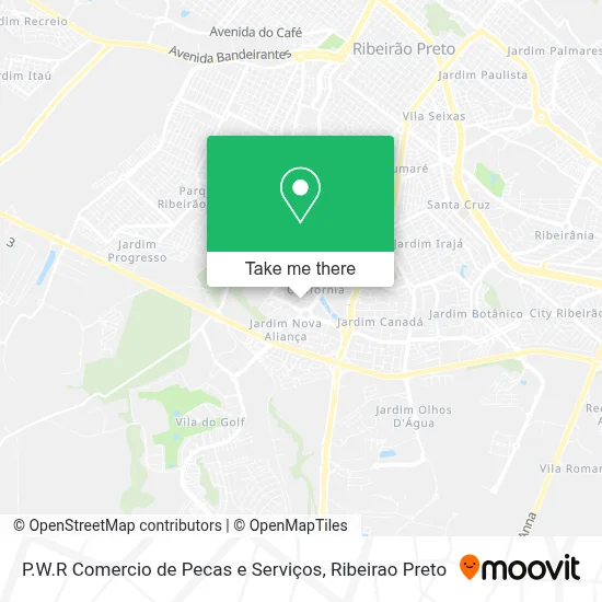 P.W.R Comercio de Pecas e Serviços map