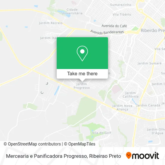 Mercearia e Panificadora Progresso map