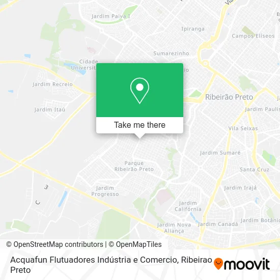 Acquafun Flutuadores Indústria e Comercio map