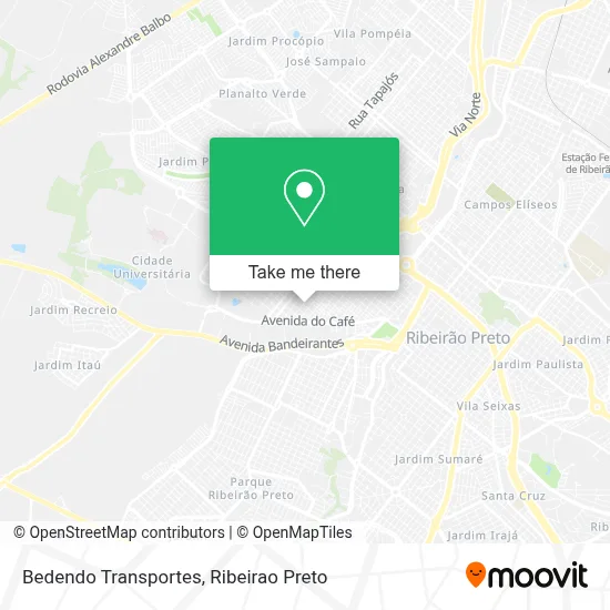 Bedendo Transportes map