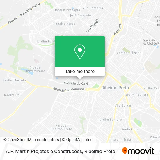 A.P. Martin Projetos e Construções map