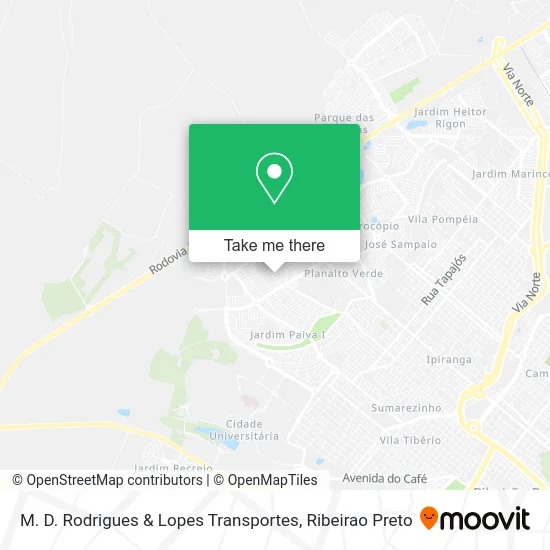 M. D. Rodrigues & Lopes Transportes map