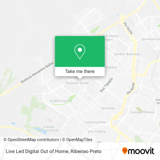 Live Led Digital Out of Home map