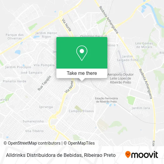 Alldrinks Distribuidora de Bebidas map
