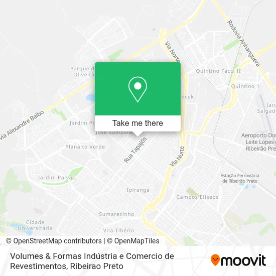 Volumes & Formas Indústria e Comercio de Revestimentos map