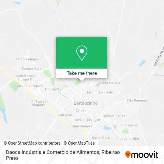 Daoca Indústria e Comercio de Alimentos map
