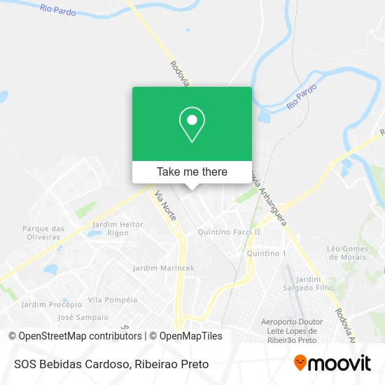 SOS Bebidas Cardoso map