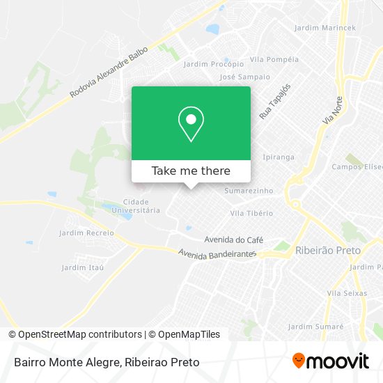 Bairro Monte Alegre map