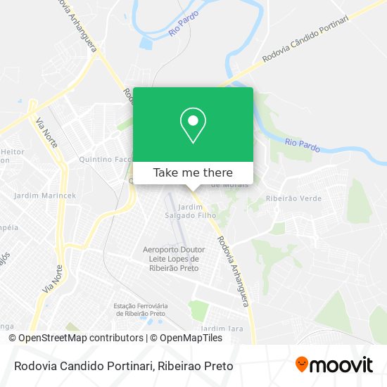 Rodovia Candido Portinari map