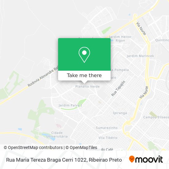 Rua Maria Tereza Braga Cerri 1022 map