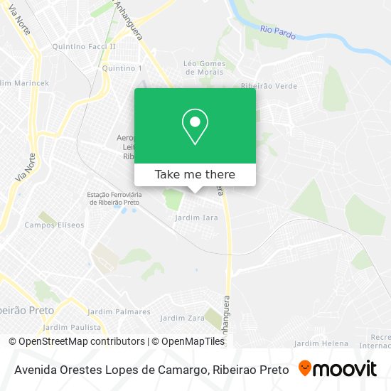 Avenida Orestes Lopes de Camargo map