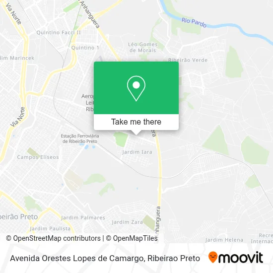 Avenida Orestes Lopes de Camargo map