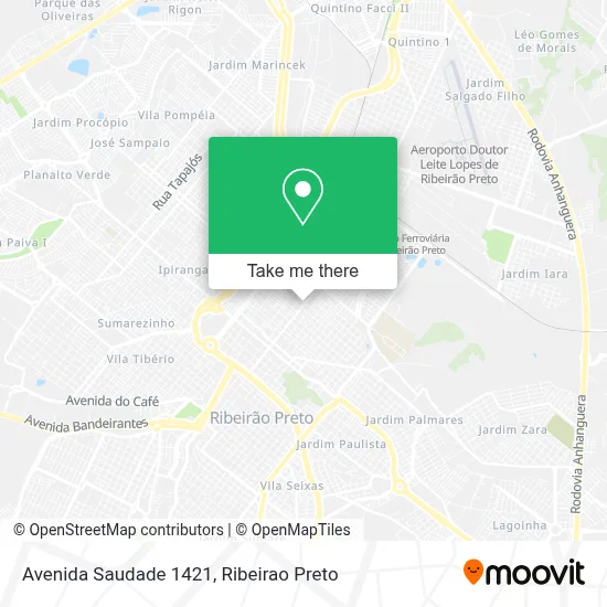 Avenida Saudade 1421 map