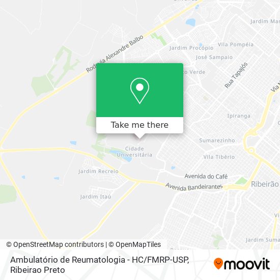Ambulatório de Reumatologia - HC / FMRP-USP map