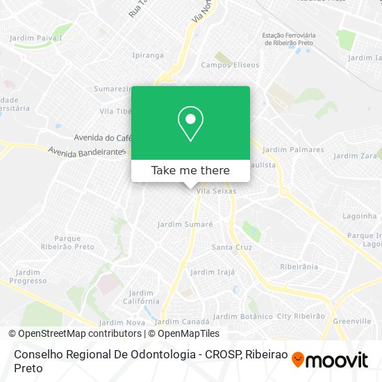 Conselho Regional De Odontologia - CROSP map