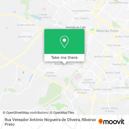 Rua Vereador Antônio Nogueira de Oliveira map