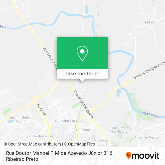 Rua Doutor Manoel P M de Azevedo Júnior 316 map