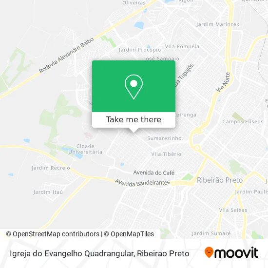 Igreja do Evangelho Quadrangular map