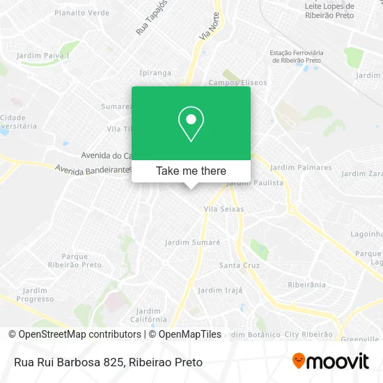 Rua Rui Barbosa 825 map