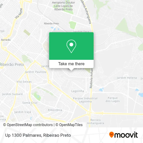 Up 1300 Palmares map