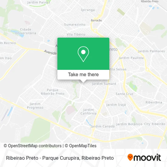 Ribeirao Preto - Parque Curupira map