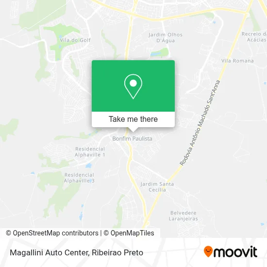 Magallini Auto Center map