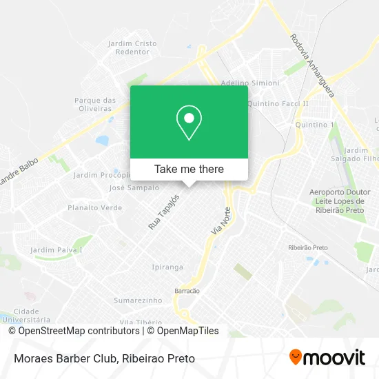 Moraes Barber Club map