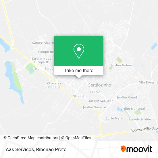 Aas Servicos map