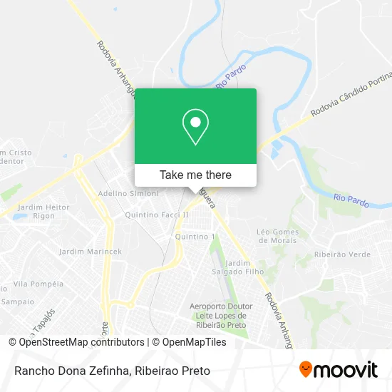 Rancho Dona Zefinha map