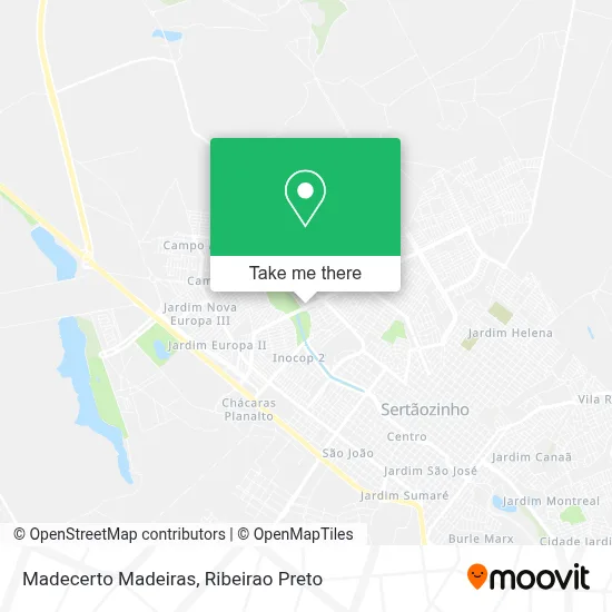 Madecerto Madeiras map