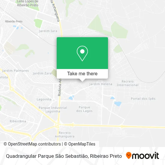 Quadrangular Parque São Sebastião map