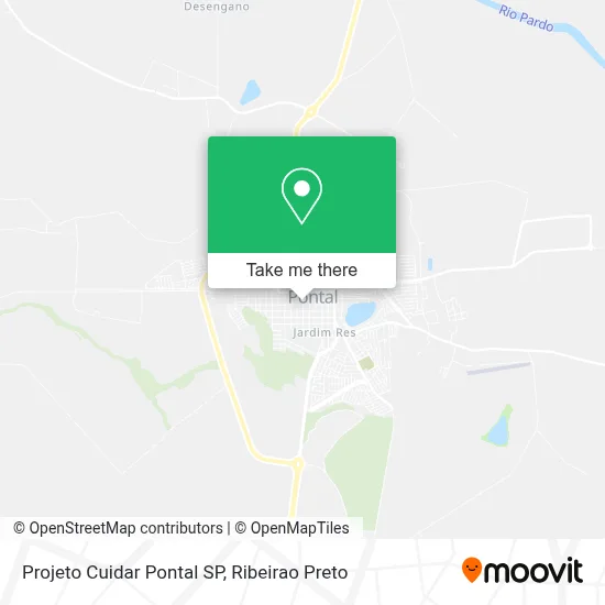 Projeto Cuidar Pontal SP map