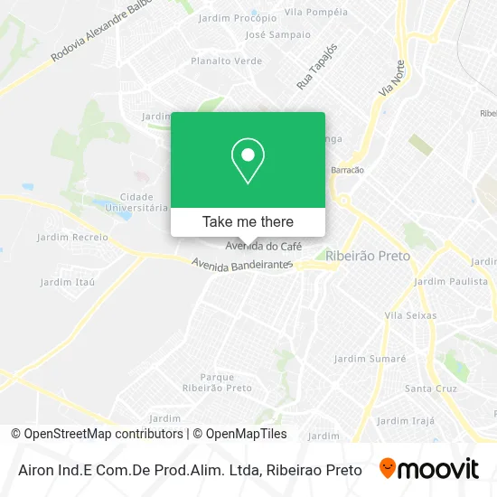 Airon Ind.E Com.De Prod.Alim. Ltda map