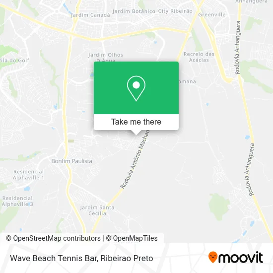 Wave Beach Tennis Bar map