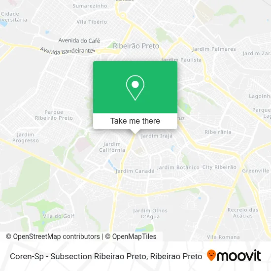 Coren-Sp - Subsection Ribeirao Preto map