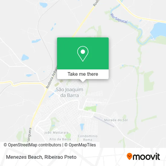 Menezes Beach map