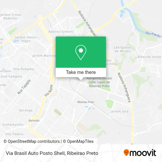 Via Brasil Auto Posto Shell map