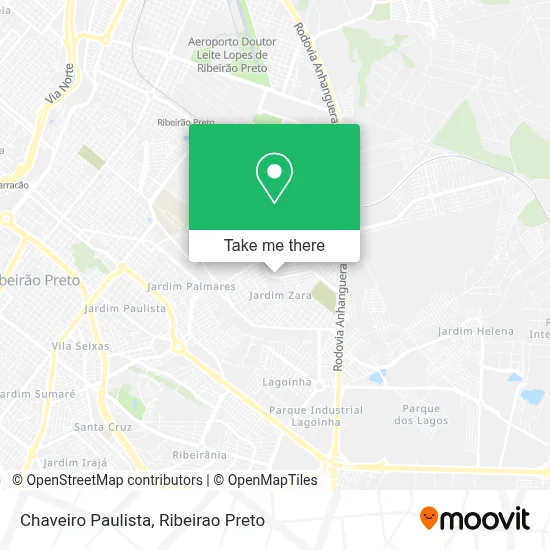 Chaveiro Paulista map