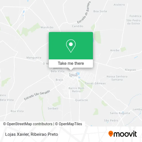 Lojas Xavier map