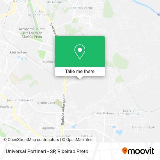 Universal Portinari - SP map