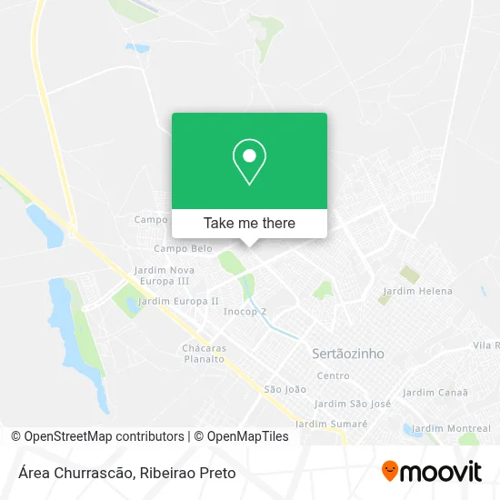 Área Churrascão map