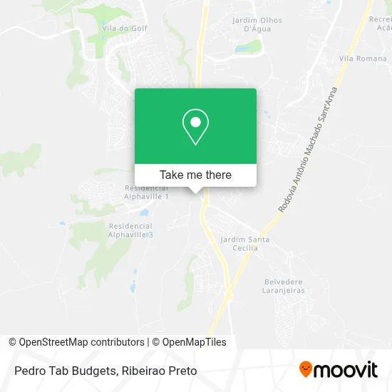 Pedro Tab Budgets map