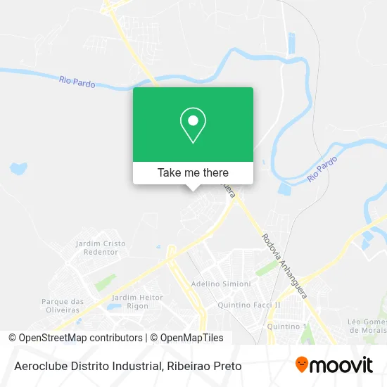 Aeroclube Distrito Industrial map