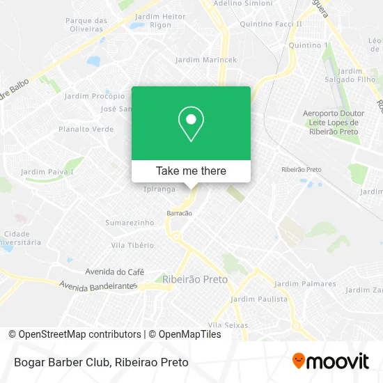Bogar Barber Club map